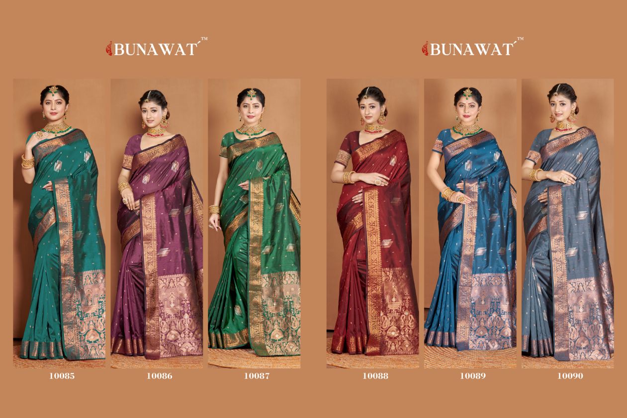 Piya Basanti By Bunawat Banarasi Silk Saree Catalog